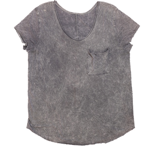 Cute grey acid washed oversized shirt - Picture 2 of 2